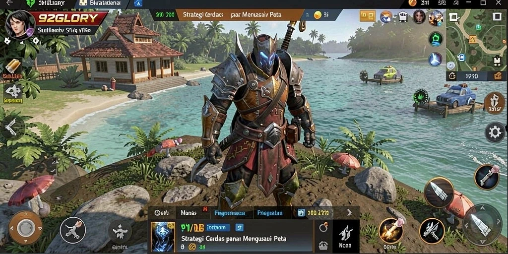 Gameplay seru dan menantang di 92GLORY saat merencanakan strategi.