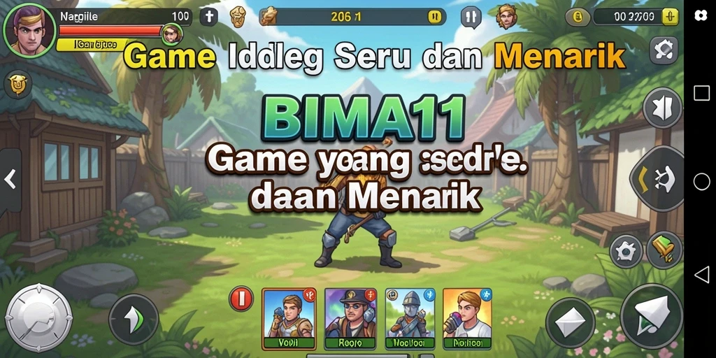 Tampilan gameplay BIMA11 yang menyenangkan dan interaktif.