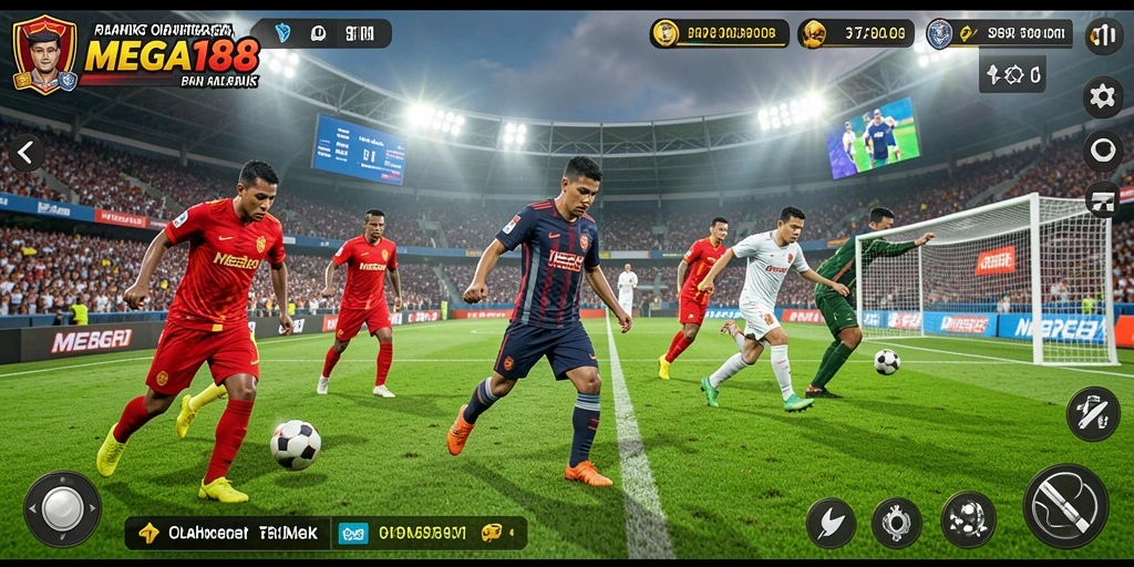 Tampilan gameplay MEGA188 yang menarik dan mendebarkan.