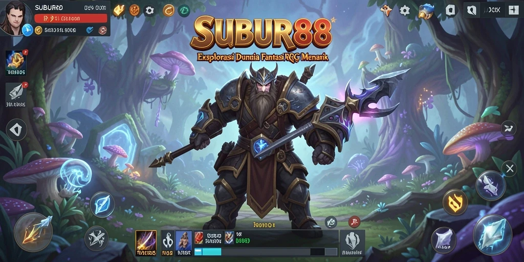 Screenshot SUBUR88 menampilkan aksi pertempuran RPG yang epik dan mendebarkan.