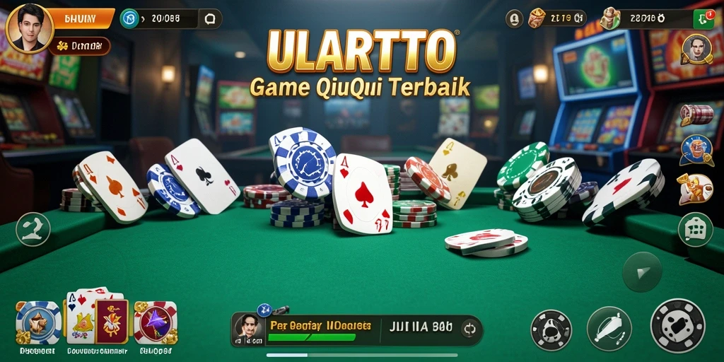 Tampilan gameplay seru dari ULARTOTO menunjukkan keseruan bermain QiuQiu.