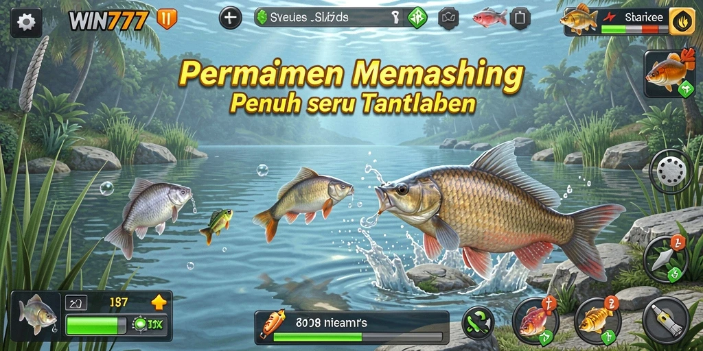 Gameplay WIN777 yang menarik saat menangkap ikan di laut.