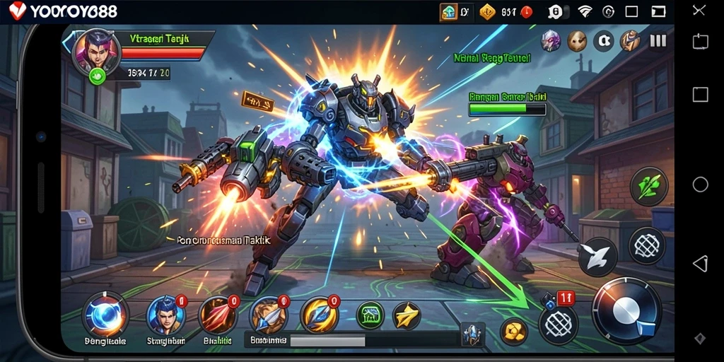 Tampilan seru gameplay strategi dalam YOYO88 yang penuh taktik.